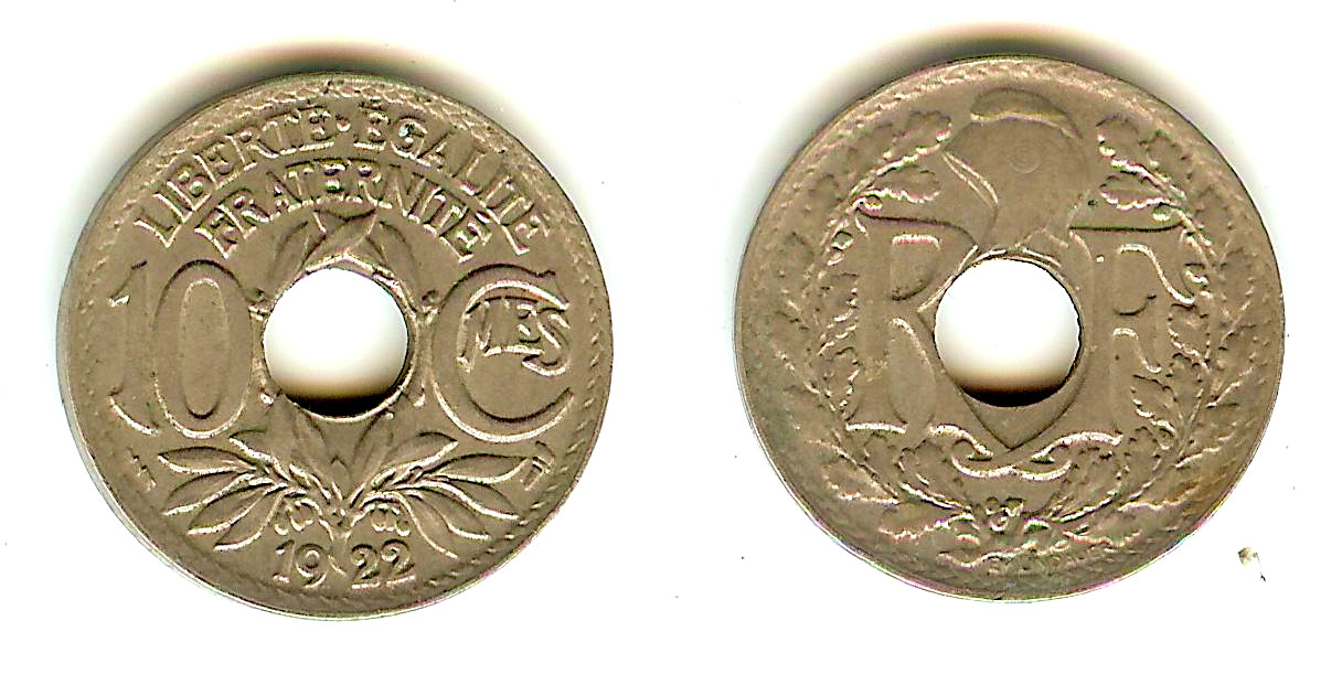 10 Centimes Lindauer 1922 Poissy AU